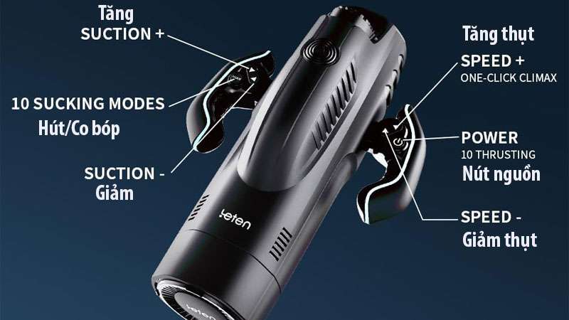 Nút điều khiển cốc âm đạo giả leten bermuda
